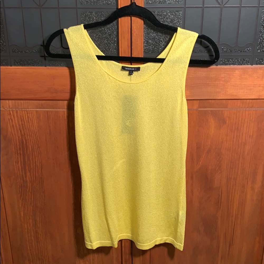 NWT Lafayette 148 Yellow Tank